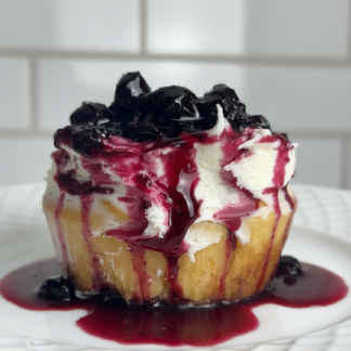 Lemon Blueberry Cinnamon Roll