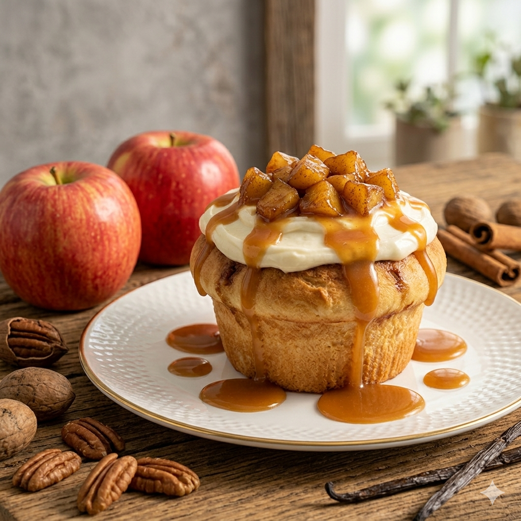 Caramel Apple Cinnamon Roll