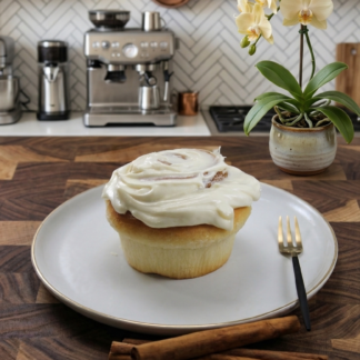 Vanilla Cream Cheese Cinnamon Roll