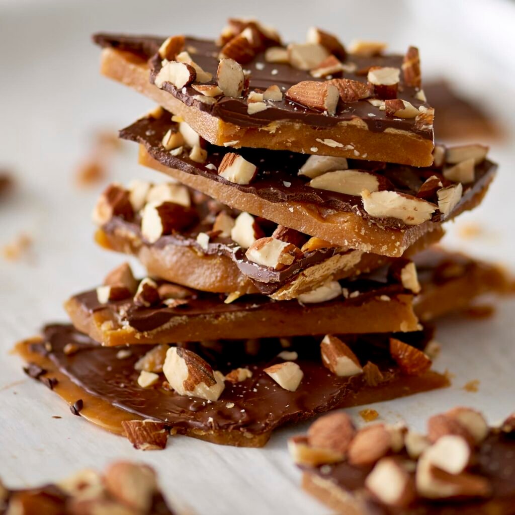 Dark Chocolate Almond Toffee